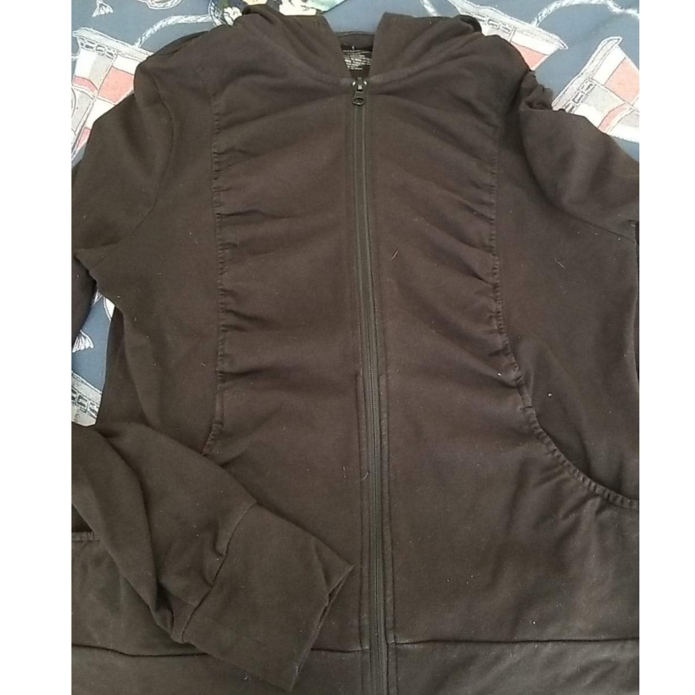 Women's zip up hooded athletic jacket